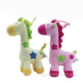 China Cute Plush Giraffe Toys For Baby Manufactory